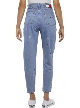 Pantalon Vaquero Tommy Jeans Embroidery Azul