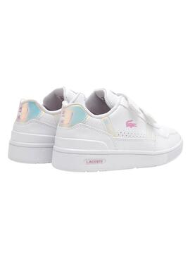 Zapatillas Lacoste T-Clip Court para Niña Blanca