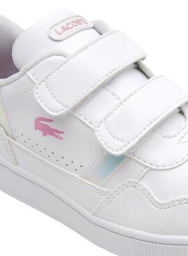 Zapatillas Lacoste T-Clip Court para Niña Blanca