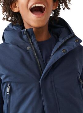 Chaqueta Ecoalf Ice Impermeable para Niño Marina