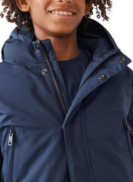 Chaqueta Ecoalf Ice Impermeable para Niño Marina