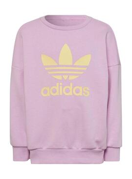 Conjunto Adidas Graphic Logo 2 Piezas Niña Rosa