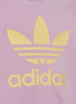 Conjunto Adidas Graphic Logo 2 Piezas Niña Rosa