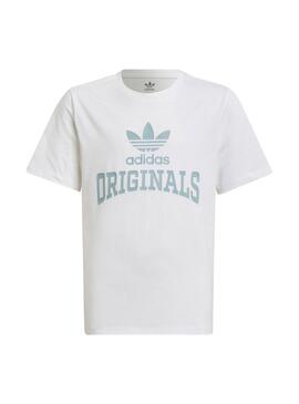 Camiseta Adidas Graphic para Niña Blanca