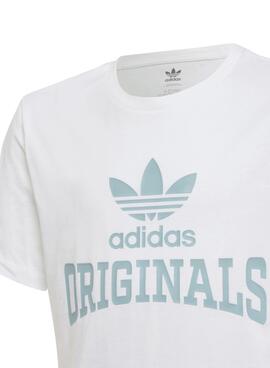 Camiseta Adidas Graphic para Niña Blanca