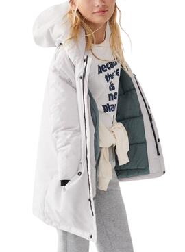 Chaqueta Ecoalf Ice Impermeable para Niña Blanca