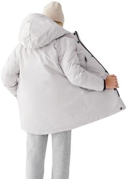 Chaqueta Ecoalf Ice Impermeable para Niña Blanca