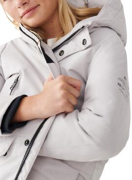 Chaqueta Ecoalf Ice Impermeable para Niña Blanca