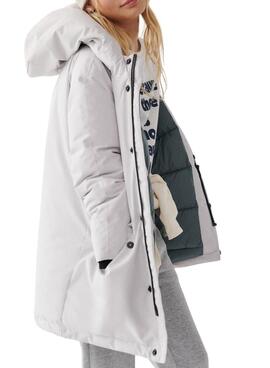 Chaqueta Ecoalf Ice Impermeable para Niña Blanca