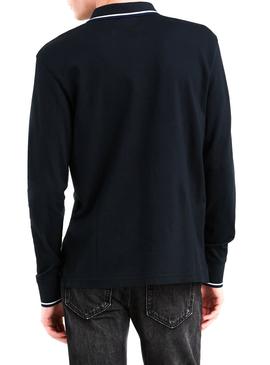 Polo Levis Patch Negro Hombre