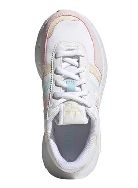 Zapatillas Adidas Retropy F2 para Niña Blanca