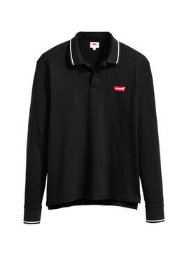 Polo Levis Patch Negro Hombre