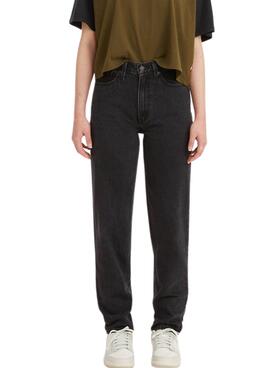 Pantalón Vaquero Levis 80 Mom para Mujer Negro