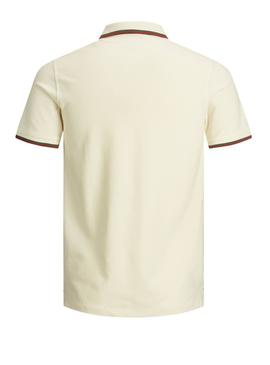 Polo Jack and Jones Paulos Beige Hombre