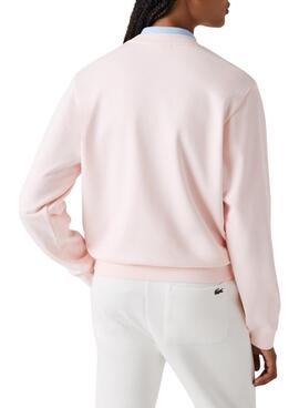 Sudadera Lacoste Clásica para Mujer Rosa