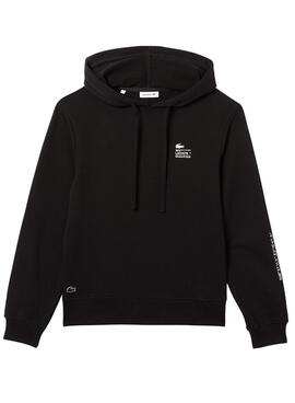Sudadera Lacoste Loose Fit para Mujer Negra