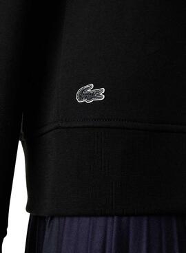 Sudadera Lacoste Loose Fit para Mujer Negra