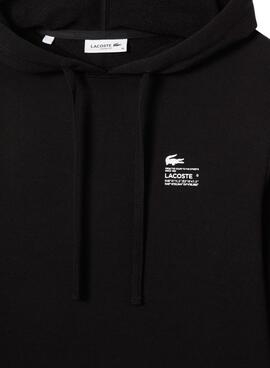 Sudadera Lacoste Loose Fit para Mujer Negra