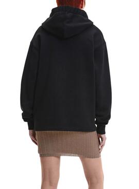 Sudadera Calvin Klein Oversized para Mujer Negra