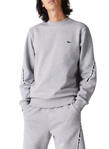 Sudadera Lacoste Classic Fit para Mujer Gris