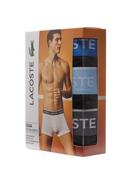 Pack 3 Boxer Lacoste para Hombre Negros