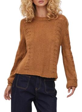 Jersey Vila Vichai Punto para Mujer Camel