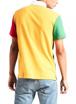 Polo Levis Rugby Color Block Hombre