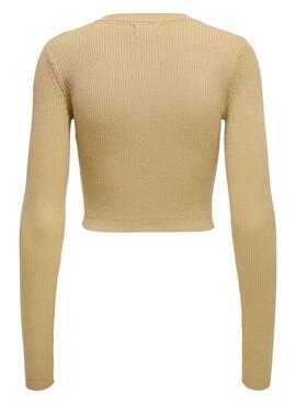 Jersey Only Liza Peek a Boo para Mujer Beige