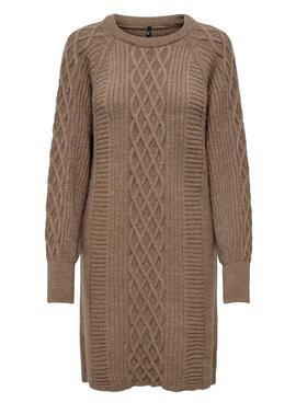 Vestido Only Leise Freya Jersey para Mujer Tostado