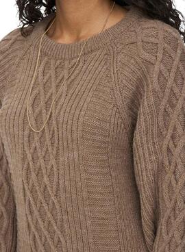 Vestido Only Leise Freya Jersey para Mujer Tostado