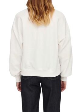 Sudadera Only Mindie Relaxed para Mujer Blanca