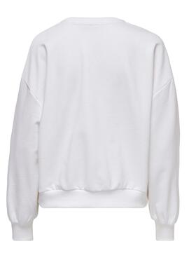 Sudadera Only Mindie Relaxed para Mujer Blanca