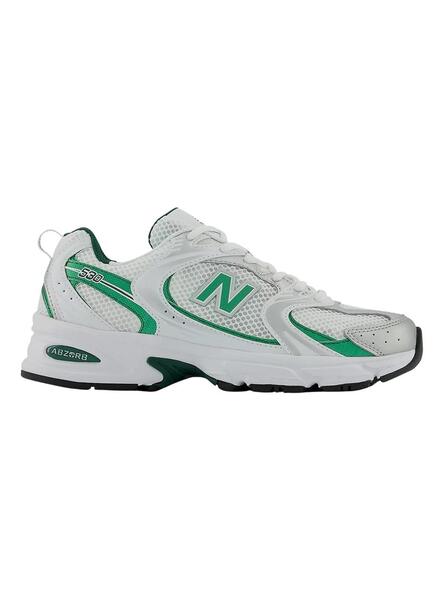 New Balance 530 Blanco y Verde Hombre