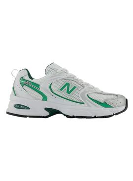 Zapatillas New Balance 530 Blanco y Verde Hombre