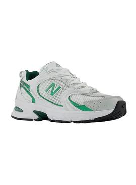 Zapatillas New Balance 530 Blanco y Verde Hombre