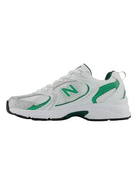 Zapatillas New Balance 530 Blanco y Verde Hombre