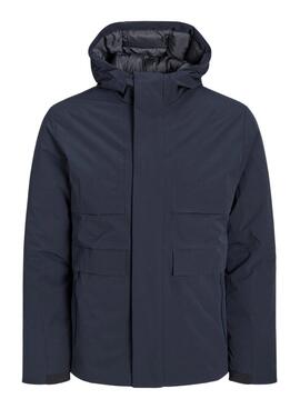 Chaqueta Jack And Jones Capucha para Hombre Marina