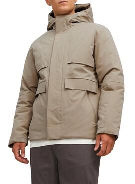 Chaqueta Jack And Jones Capucha para Hombre Verde