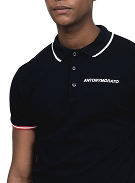 Polo Antony Morato Piquet Negro Hombre