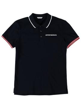 Polo Antony Morato Piquet Negro Hombre