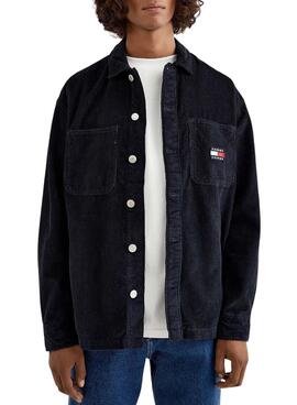 Sobrecamisa Tommy Jeans Cord Pana Hombre Marina