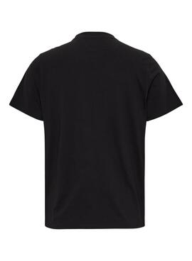 Camiseta Tommy Jeans Essential Logo Hombre Negra