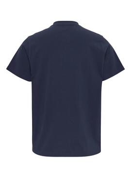 Camiseta Tommy Jeans Essential Logo Hombre Marina