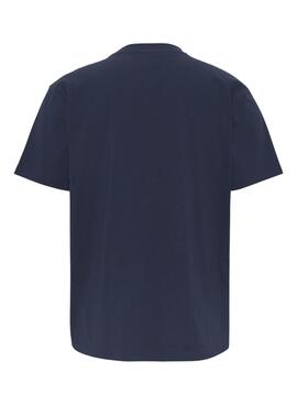 Camiseta Tommy Jeans Essential Serif Hombre Marina