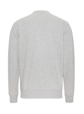 Sudadera Tommy Jeans Basic Graphic Hombre Gris