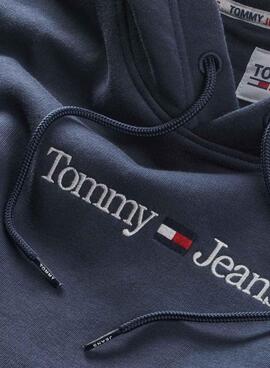 Sudadera Tommy Jeans Linear para Hombre Marina