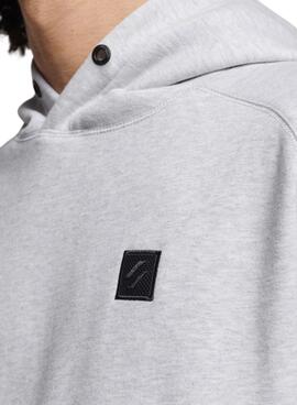 Sudadera Superdry Code Tech Capucha Hombre Gris