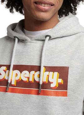 Sudadera Superdry Trade Tab para Hombre Gris