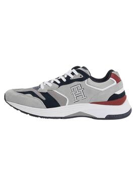 Zapatillas Tommy HIlfiger Monogram TH Hombre Gris