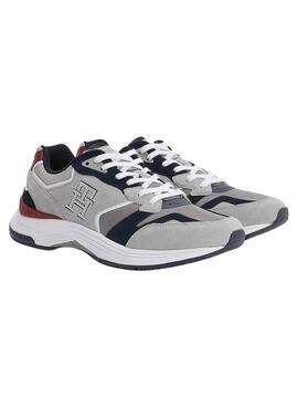 Zapatillas Tommy HIlfiger Monogram TH Hombre Gris